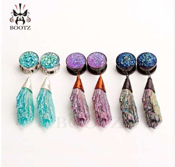 new arrival fashion ear plug tunnel body jewelry gold stainless steel dangle piercing ear gauges expander pair selling, Silver
new arrival fashion ear plug tunnel body jewelry gold stainless steel dangle piercing ear gauges expander pair selling, Silver