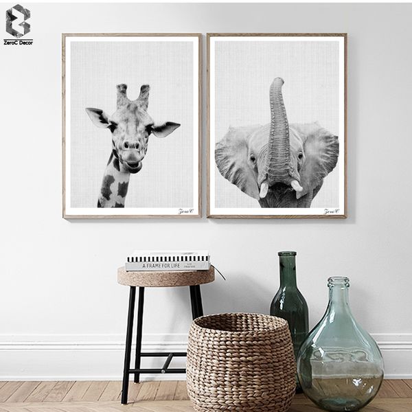 nordic black white posters and prints wall art canvas painting animal picture for living room scandinavian elephant home decor
nordic black white posters and prints wall art canvas painting animal picture for living room scandinavian elephant home decor