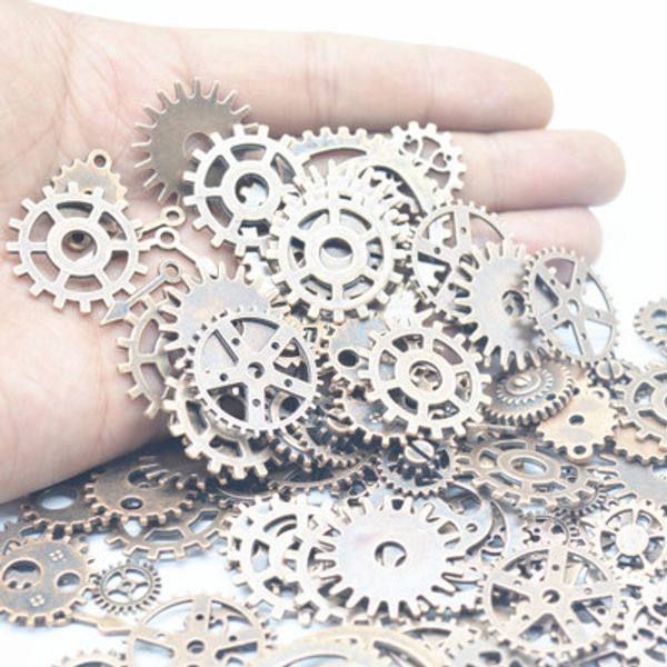 100g mix alloy steampunk gears diy jewelry accessories gears cog wheel charms pendant fit bracelet accessories diy jewelry christmas gift, Black
100g mix alloy steampunk gears diy jewelry accessories gears cog wheel charms pendant fit bracelet accessories diy jewelry christmas gift, Black