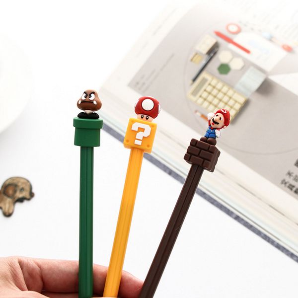 3 pcs/set creative cartoon cute novelty 3d super mario gel ink pen kawaii signature pen school office supplies students gift
3 pcs/set creative cartoon cute novelty 3d super mario gel ink pen kawaii signature pen school office supplies students gift