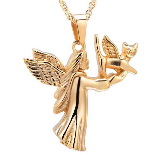 cremation urn pendant, stainless steel angel dog keepsake jewelry ashes urn pendant for memorial gift, Silver
cremation urn pendant, stainless steel angel dog keepsake jewelry ashes urn pendant for memorial gift, Silver