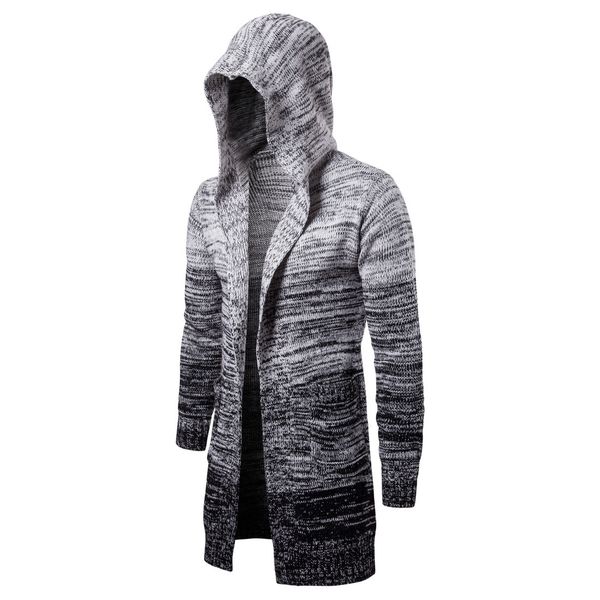 men designer sweaters long length hooded knited sweaters autumn winter causal male long sleeve hoodies, White;black
men designer sweaters long length hooded knited sweaters autumn winter causal male long sleeve hoodies, White;black