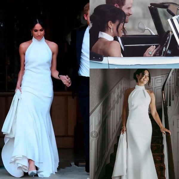 2018 new halter princess halter wedding dresses backless beach wedding dress floor length chiffon simple sheath bridal gowns, White
2018 new halter princess halter wedding dresses backless beach wedding dress floor length chiffon simple sheath bridal gowns, White