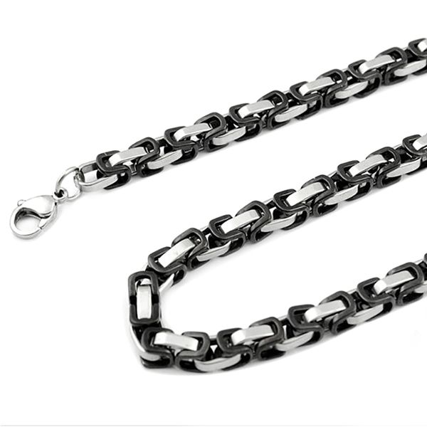 gokadima mens necklace chains black&silver color byzantine box link stainless steel chain neckalaces for man
gokadima mens necklace chains black&silver color byzantine box link stainless steel chain neckalaces for man