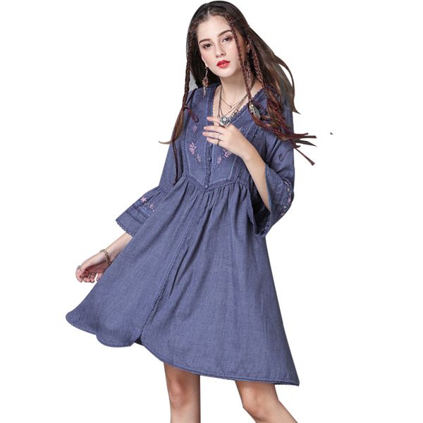 vestido floral embroidery dress women summer dress 2018 cotton vintage blue boho casual loose sommer kleid woman dresses, White;black
vestido floral embroidery dress women summer dress 2018 cotton vintage blue boho casual loose sommer kleid woman dresses, White;black