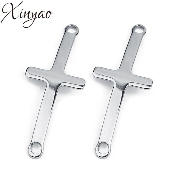xinyao 10pcs/bag stainless steel charms silver color cross charms necklace bracelet connectors fit mens jewelry findings f7176, Bronze;silver
xinyao 10pcs/bag stainless steel charms silver color cross charms necklace bracelet connectors fit mens jewelry findings f7176, Bronze;silver