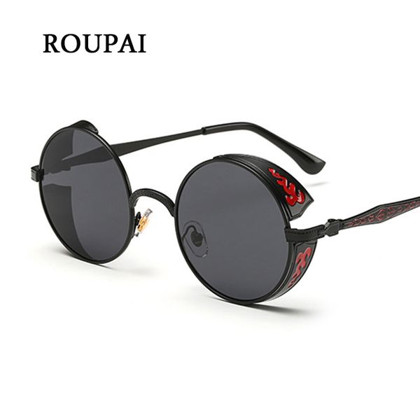 roupai 2017 round women's sunglasses steampunk goggles retro vintage sunwear metal steam punk ladies de sol lunette, White;black
roupai 2017 round women's sunglasses steampunk goggles retro vintage sunwear metal steam punk ladies de sol lunette, White;black