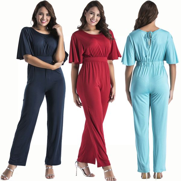 women's summer jumpsuits 2018 new europe fashion office lady short sleeve o-collar elastic waist sleeve rompers fp6025, Black;white
women's summer jumpsuits 2018 new europe fashion office lady short sleeve o-collar elastic waist sleeve rompers fp6025, Black;white