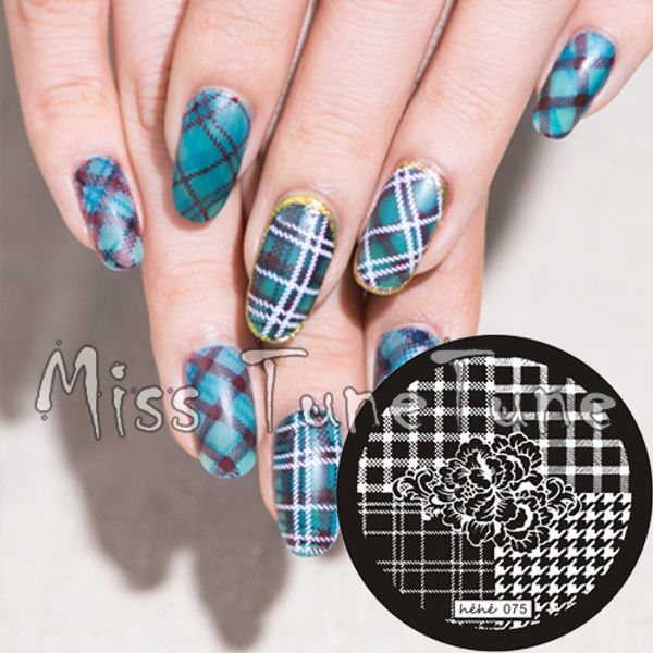new stamping plate hehe75 nail art template flower plaid houndstooth swallow grid elegant stamping transfer diy tool, White
new stamping plate hehe75 nail art template flower plaid houndstooth swallow grid elegant stamping transfer diy tool, White