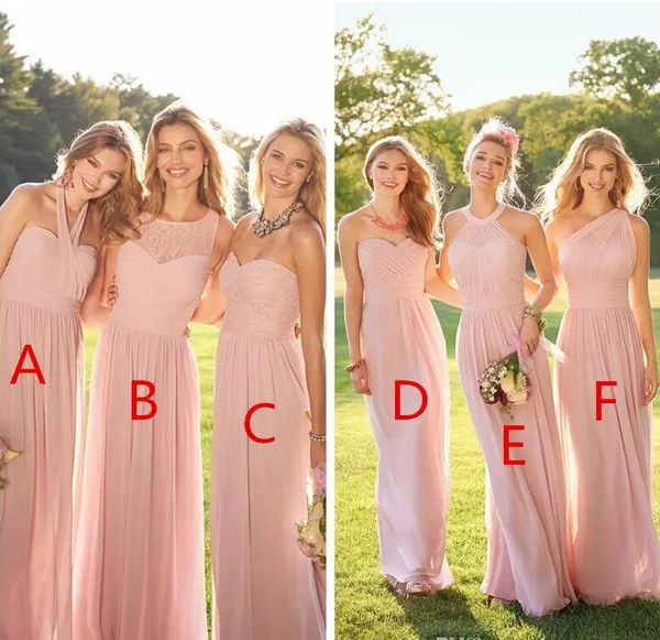 2018 pink pleated long lace chiffon bridesmaid dresses mixed order style blush bridesmaid formal honor of maid ruffles custom wear, White;pink
2018 pink pleated long lace chiffon bridesmaid dresses mixed order style blush bridesmaid formal honor of maid ruffles custom wear, White;pink