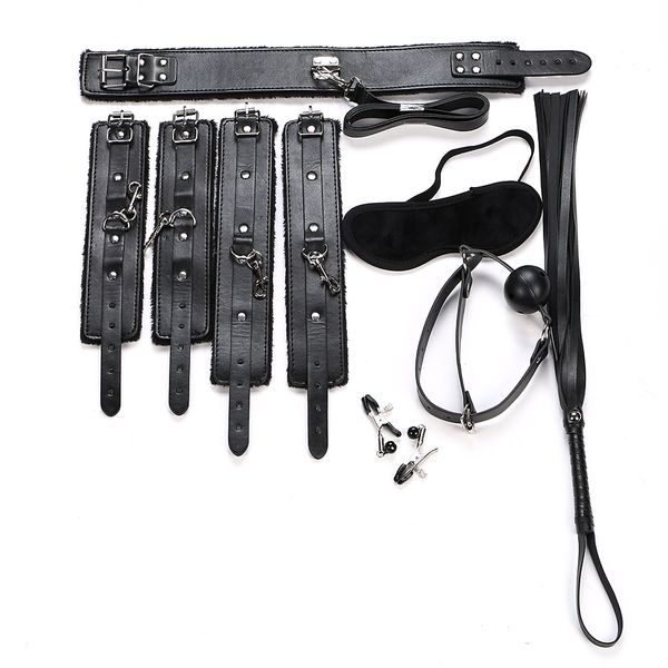 mask pcs/set new fetish couples, bondage whip for kit eye ball foot clamps gag toys 7 nipple collar y18110802 jsxid
mask pcs/set new fetish couples, bondage whip for kit eye ball foot clamps gag toys 7 nipple collar y18110802 jsxid