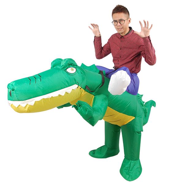 inflatable crocodile costume ride on alligator animal suits blow up fancy dress for halloween carnival mascot, Red;yellow
inflatable crocodile costume ride on alligator animal suits blow up fancy dress for halloween carnival mascot, Red;yellow