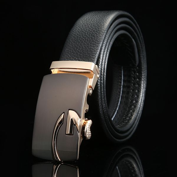 first layer genuine leather gold silver automatic buckle belt waist strap male designer belts, Black;brown
first layer genuine leather gold silver automatic buckle belt waist strap male designer belts, Black;brown