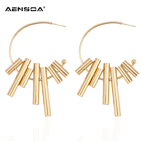aensoa new personality c-type gold alloy hoop earrings for women irregular geometric exquisit earrings jewelry pendientes 2018, Golden
aensoa new personality c-type gold alloy hoop earrings for women irregular geometric exquisit earrings jewelry pendientes 2018, Golden
