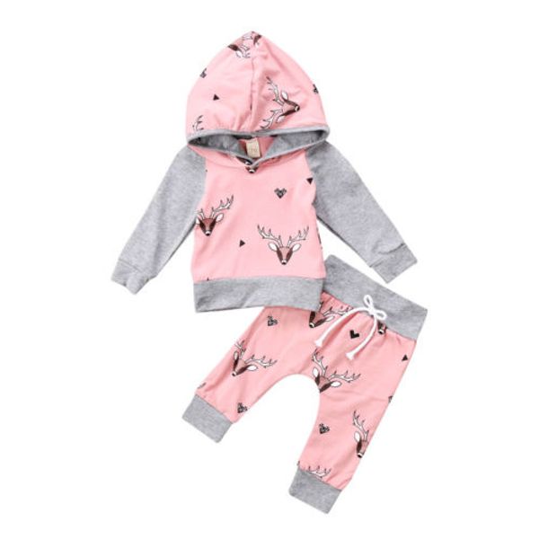 cute newborn baby boys girls clothes deer hooded pants 2pcs hoodies outfits set clothing 0-24m, White
cute newborn baby boys girls clothes deer hooded pants 2pcs hoodies outfits set clothing 0-24m, White