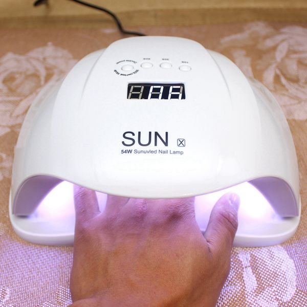 sunuv sun5 48w dual uv led nail lamp nail dryer gel polish curing light with bottom 30s/60s timer lcd display
sunuv sun5 48w dual uv led nail lamp nail dryer gel polish curing light with bottom 30s/60s timer lcd display