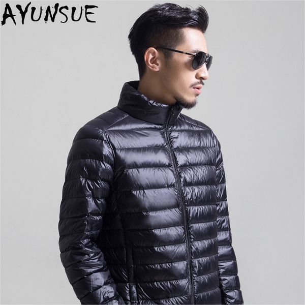 ayunsue 2018 autumn winter puffer duck down jacket ultra light men 90% down parkas fashion mens stand collar outerwear lx2207, Black
ayunsue 2018 autumn winter puffer duck down jacket ultra light men 90% down parkas fashion mens stand collar outerwear lx2207, Black