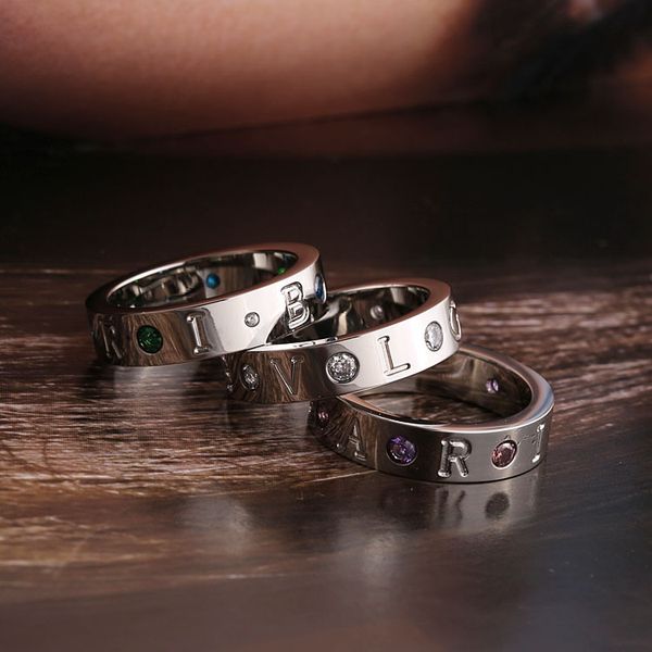 2018 Top quality Stainless steel punk Lovers Band Rings with diamonds in 18K Rose Gold or gold and platinum plated for women and man brand
2018 Top quality Stainless steel punk Lovers Band Rings with diamonds in 18K Rose Gold or gold and platinum plated for women and man brand