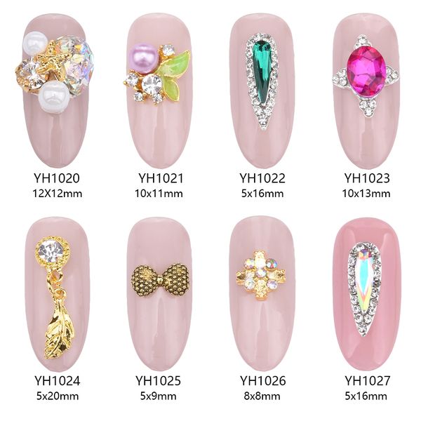 10pcs glier nail decoration strass nail artcrystal gem rhinestones charms pearl flower drop feather accessories yh1020~27, Silver;gold
10pcs glier nail decoration strass nail artcrystal gem rhinestones charms pearl flower drop feather accessories yh1020~27, Silver;gold