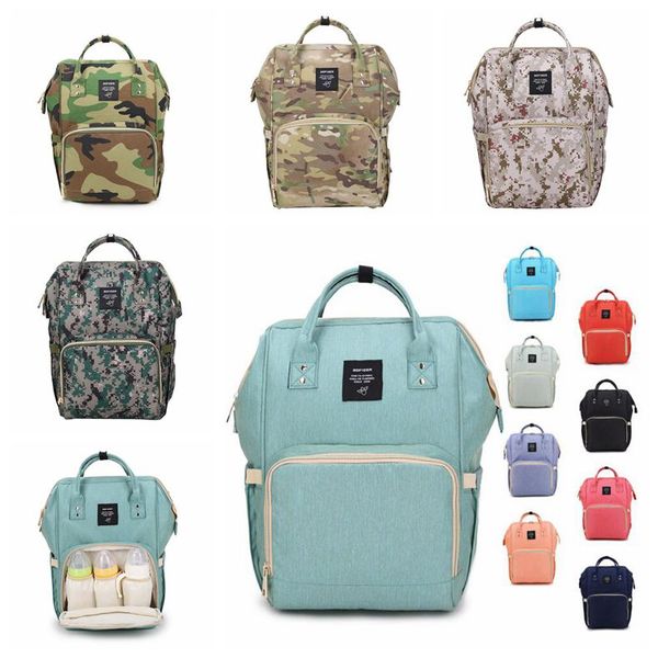 18 Colors New Multifunctional Baby Diaper Backpack Mommy Changing Bag Mummy Backpack Nappy Mother Maternity Backpacks Cca6787 10pcs