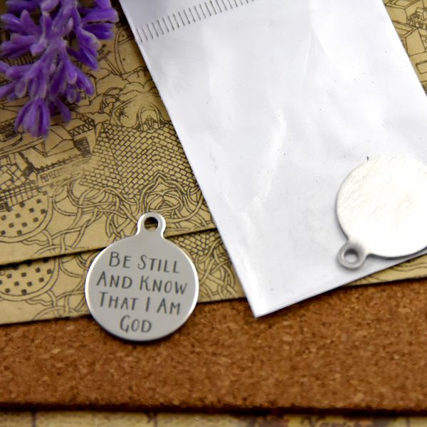 40pcs--"be still and knowthat i am god "stainless steel charms more style for choosing diy charms pendants for necklace, Bronze;silver
40pcs--"be still and knowthat i am god "stainless steel charms more style for choosing diy charms pendants for necklace, Bronze;silver