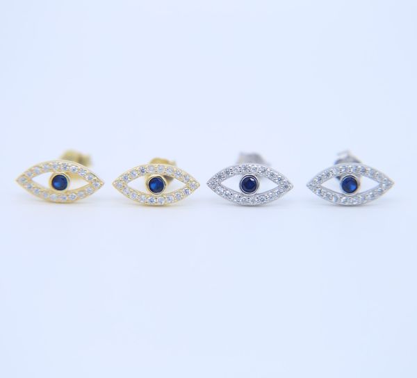 cz evil eye earring 925 sterling silver anti allergy material lucky girl women stud earrings, Golden;silver
cz evil eye earring 925 sterling silver anti allergy material lucky girl women stud earrings, Golden;silver