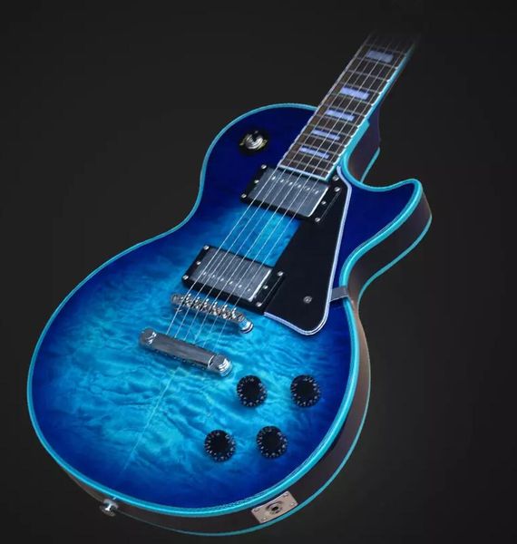 Custom Shop Alex Lifeson Trans Синий Стеганый Кленовый Топ Темный Край Электрогитара Синяя Обвязка Boding, Blue Side Bakc, Тюнеры Grover
Custom Shop Alex Lifeson Trans Синий Стеганый Кленовый Топ Темный Край Электрогитара Синяя Обвязка Boding, Blue Side Bakc, Тюнеры Grover