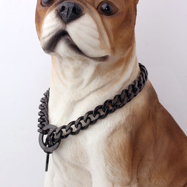 12mm charming new design black tone 316l stainless steel curb cuban chain dog collar necklace pet supplies 12"-36" high quality, Silver
12mm charming new design black tone 316l stainless steel curb cuban chain dog collar necklace pet supplies 12"-36" high quality, Silver