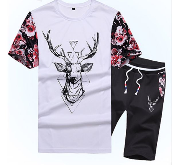 Summer Mens Tracksuit Short Sleeve Sportswear Shorts Casual Suit Sporting Set Men S Round Neck S
Summer Mens Tracksuit Short Sleeve Sportswear Shorts Casual Suit Sporting Set Men S Round Neck S