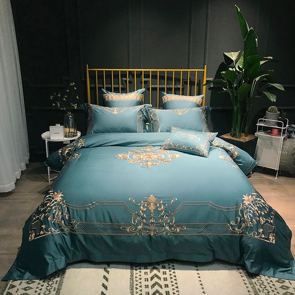 80s egyptian cotton red/blue luxury golden embroidery bedding set duvet cover bed linen bed sheet pillowcases king size
80s egyptian cotton red/blue luxury golden embroidery bedding set duvet cover bed linen bed sheet pillowcases king size