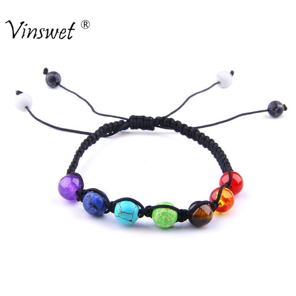 trendy 7 chakra charm bracelet healing balance supernatural natural stones bracelet gifts for women men jewelry dropshipping, Black
trendy 7 chakra charm bracelet healing balance supernatural natural stones bracelet gifts for women men jewelry dropshipping, Black