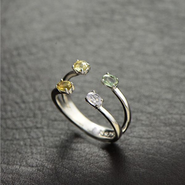 fnj 925 silver tourmaline ring diffrent color stone original s925 sterling silver rings for women jewelry adjustable usa size, Golden;silver
fnj 925 silver tourmaline ring diffrent color stone original s925 sterling silver rings for women jewelry adjustable usa size, Golden;silver