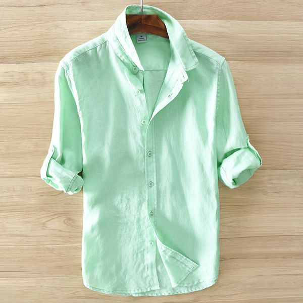 2017 Mens Dress Shirts 100%Linen Casual Slim White Long Sleeve Brand Clothing Plus Size S-3XL Chemise Homme Y285
2017 Mens Dress Shirts 100%Linen Casual Slim White Long Sleeve Brand Clothing Plus Size S-3XL Chemise Homme Y285