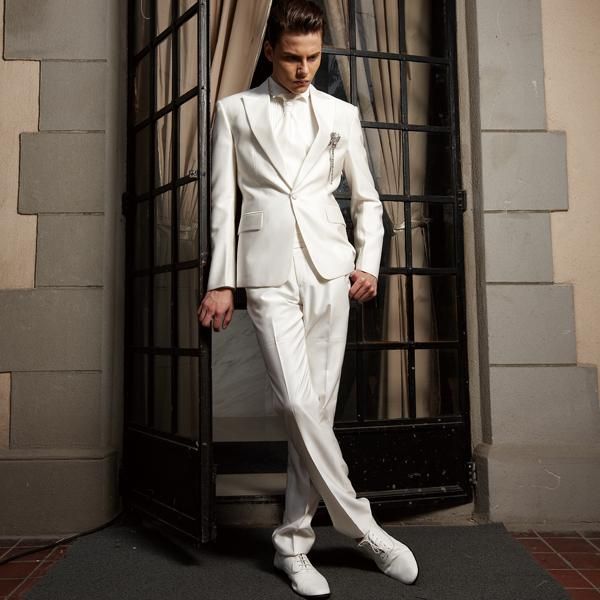 new fashion ivory groom tuxedos peaked lapel one button groomsmen men business formal suit party prom suit(jacket+pants+bows tie+girdle) 112, Black;gray
new fashion ivory groom tuxedos peaked lapel one button groomsmen men business formal suit party prom suit(jacket+pants+bows tie+girdle) 112, Black;gray