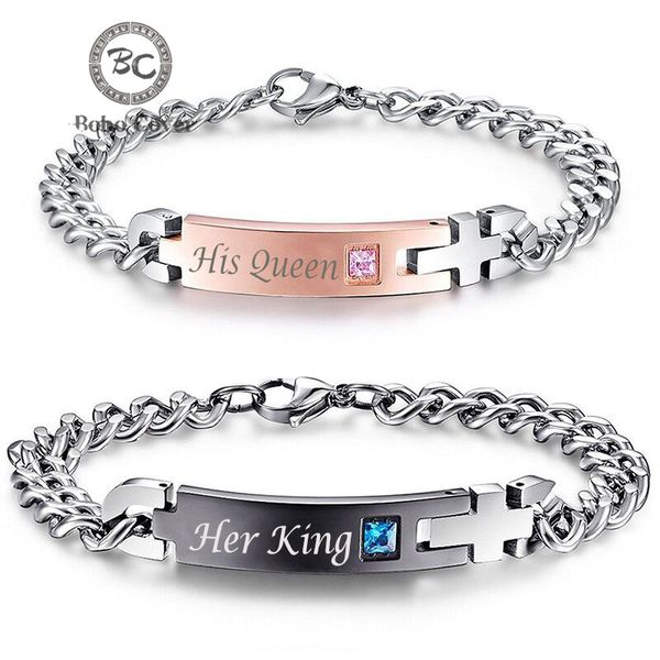 wholesale diy her king his queen couple bracelets with crytal stone lover crown charm bracelets for women men gifts, Black
wholesale diy her king his queen couple bracelets with crytal stone lover crown charm bracelets for women men gifts, Black