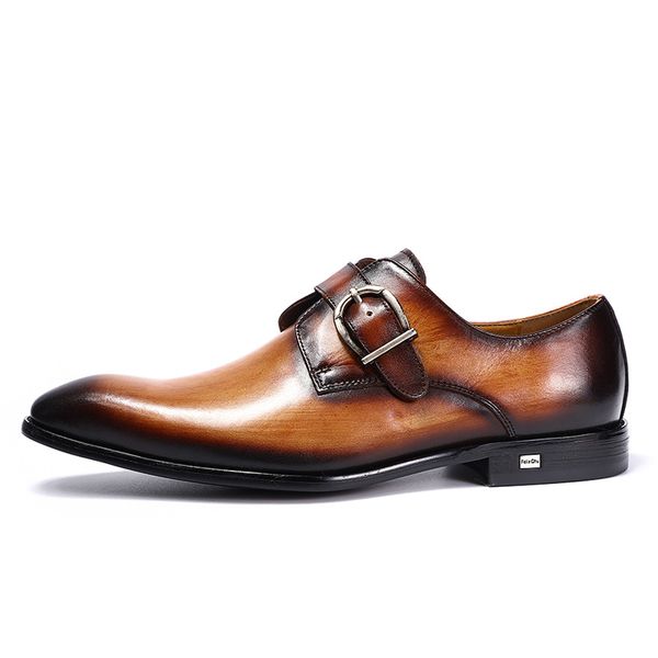 european style handmade genuine leather men brown monk strap formal shoes office business wedding suit dress loafers, Black
european style handmade genuine leather men brown monk strap formal shoes office business wedding suit dress loafers, Black