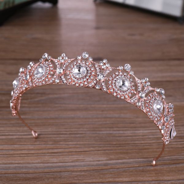 2018 new fashion bridal hair accessories rose gold crystal rhinestone wedding crowns and tiaras princess diadema crown hairband, Golden;white
2018 new fashion bridal hair accessories rose gold crystal rhinestone wedding crowns and tiaras princess diadema crown hairband, Golden;white