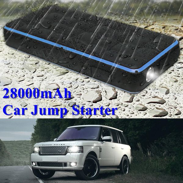 

2018 waterproof 1000a car jump starter power bank 28000mah starting device 12v car charger for battery petrol diesel