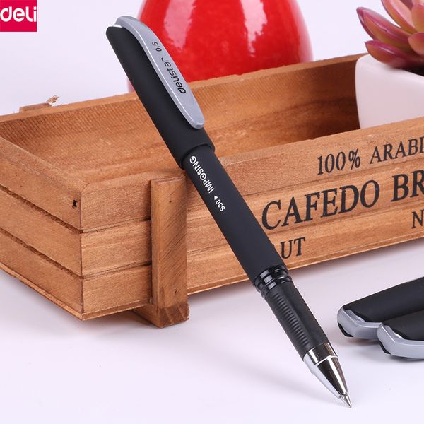 deli s30 gel pen black ink pen 1pc 0.5mm needle tip ,retractable refill pen,writing smoothly,office school writing supplies
deli s30 gel pen black ink pen 1pc 0.5mm needle tip ,retractable refill pen,writing smoothly,office school writing supplies