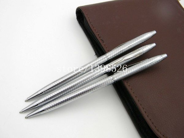 3pcs silver twist wave pattern of wire drawing process jinhao ballpoint pen, Blue;orange
3pcs silver twist wave pattern of wire drawing process jinhao ballpoint pen, Blue;orange