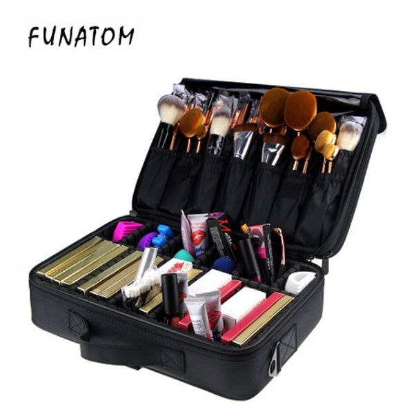 empty professional makeup bag organizer bolso mujer cosmetic bag travel large capacity storage case suitcases
empty professional makeup bag organizer bolso mujer cosmetic bag travel large capacity storage case suitcases