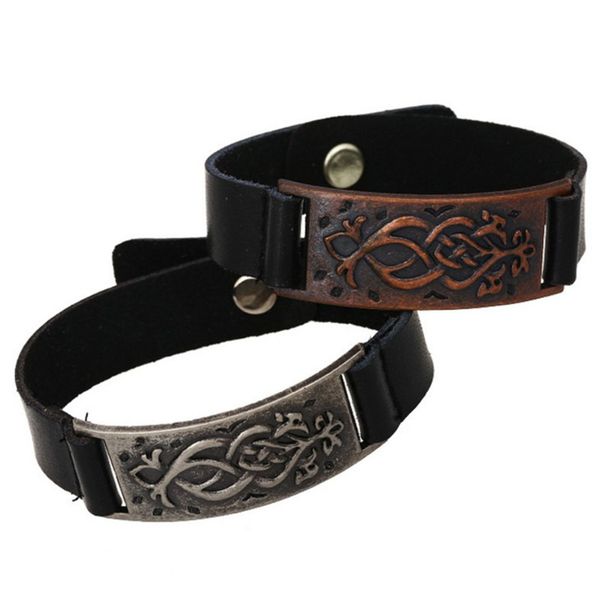 new fashion alloy decorative pattern id leather bracelet punk leather rivets wristband men's jewelry accessories holiday gifts for boys, Golden;silver
new fashion alloy decorative pattern id leather bracelet punk leather rivets wristband men's jewelry accessories holiday gifts for boys, Golden;silver