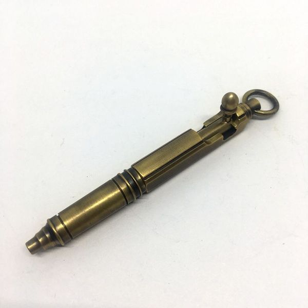 writing tools mini brass ballpoint pen brass creative retro bolt type ballpoint pen, Blue;orange
writing tools mini brass ballpoint pen brass creative retro bolt type ballpoint pen, Blue;orange