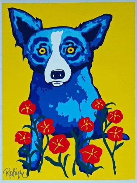 george rodrigue blue dog spring is here hand painted & hd print oil painting home decor wall art on canvas a137
george rodrigue blue dog spring is here hand painted & hd print oil painting home decor wall art on canvas a137
