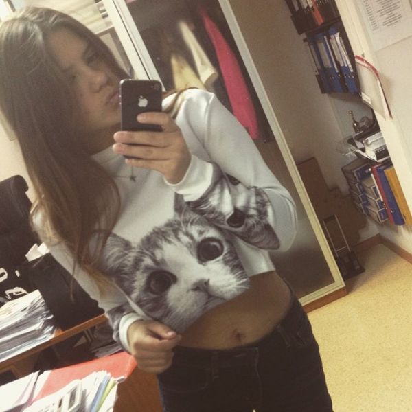 new autumn women casual pullover harajuku fashion crop polyester round neck long sleeve ladies cat short cropped sweatshirt hot, Black
new autumn women casual pullover harajuku fashion crop polyester round neck long sleeve ladies cat short cropped sweatshirt hot, Black