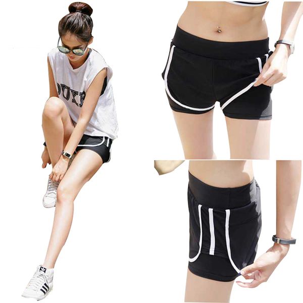 yoga drawstring shorts women loose cotton contrast binding side split elastic waist short femme running shorts sport shor, Black;blue
yoga drawstring shorts women loose cotton contrast binding side split elastic waist short femme running shorts sport shor, Black;blue