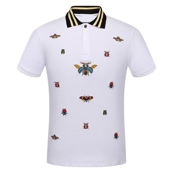 designer summer men t shirt embroidered beetle bees fashion polo shirts shirt hip hop skateboard cotton polos tee drop shipping, White;black
designer summer men t shirt embroidered beetle bees fashion polo shirts shirt hip hop skateboard cotton polos tee drop shipping, White;black