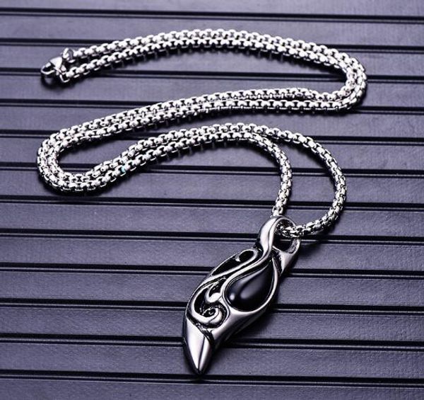 stainless steel bone teeth men's necklace japanese and korean fashion titanium steel pendant domineering men's fashion accessories, Silver
stainless steel bone teeth men's necklace japanese and korean fashion titanium steel pendant domineering men's fashion accessories, Silver