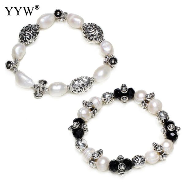 100% natural freshwater cultured pearl bracelet pear crystal antique mix charm bracelet women fashion statement jewelry, Black
100% natural freshwater cultured pearl bracelet pear crystal antique mix charm bracelet women fashion statement jewelry, Black