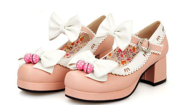 send 2018 new style middle heel bowknot single shoes female coarse heel waterproof table shoes, Black
send 2018 new style middle heel bowknot single shoes female coarse heel waterproof table shoes, Black
